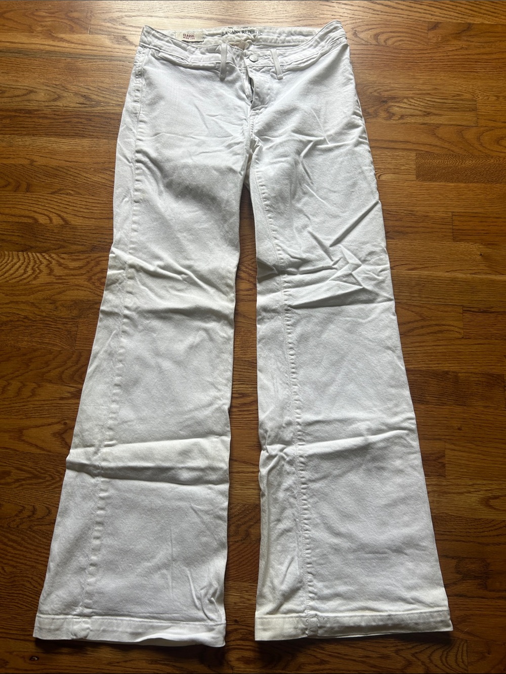 Banana Republic White Flare Jeans